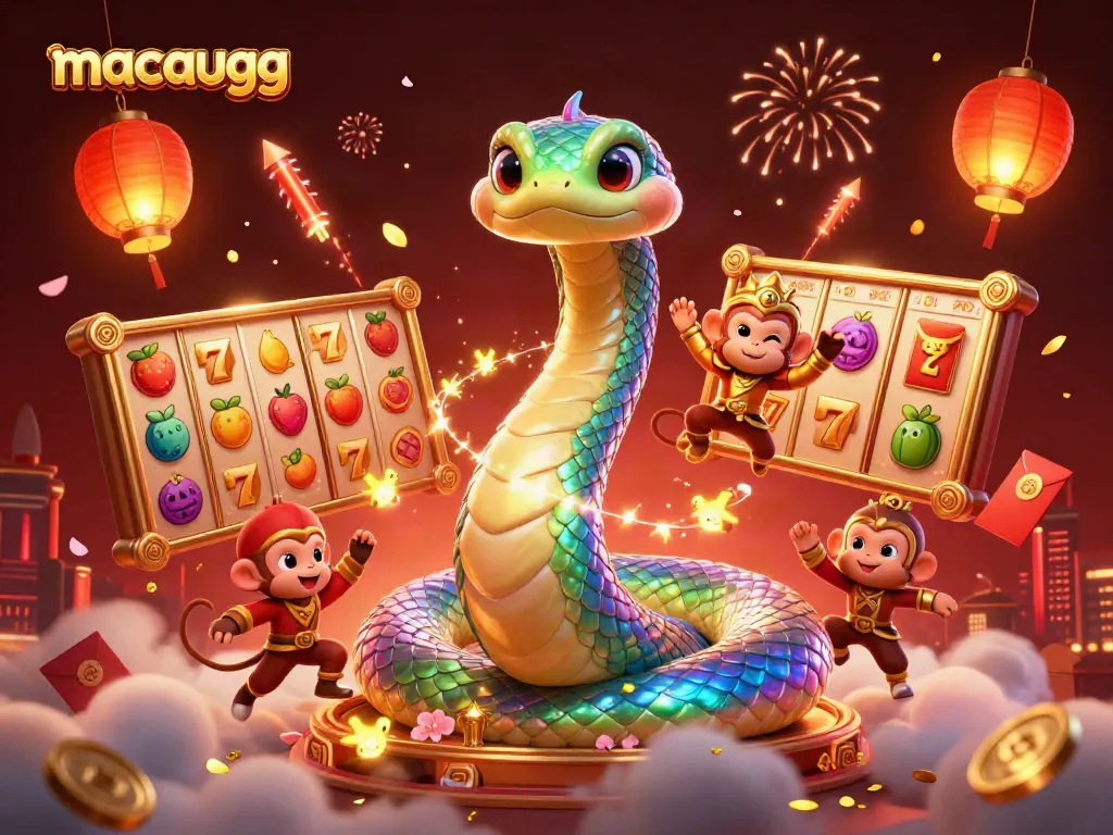 Play thrilling slots with macaugg featuring dynamic characters and vibrant casino elements.