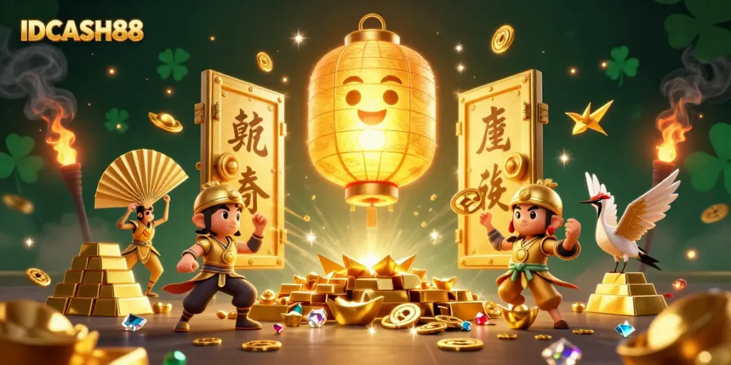 Engage with thrilling gameplay at IDCASH88, featuring a vibrant casino ambiance.