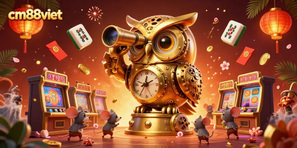 Experience the excitement of cm88viet with golden owl and thrilling casino elements.