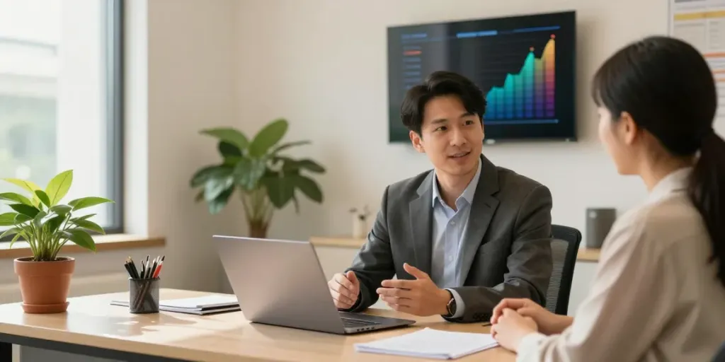 Financial advisor discussing payday loans with a client at paydayloans-on.ca.