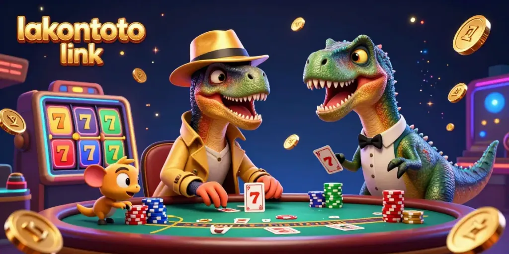 Gambler menggunakan lakontoto link di meja blackjack, menciptakan suasana kasino yang mengejutkan.