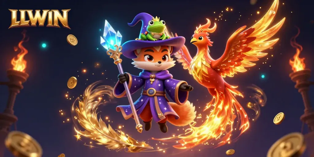 Experience thrilling gameplay at LLWIN with enchanting characters and vibrant casino elements.