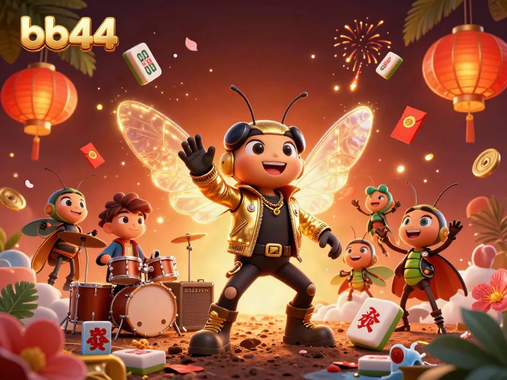 Experience thrilling gameplay with bb44 as a vibrant rock star and lively casino elements come to life.