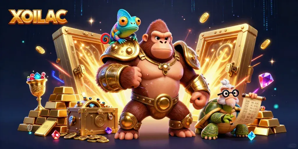 Experience thrilling gaming adventures with XOILAC, featuring colorful characters and dazzling treasures.