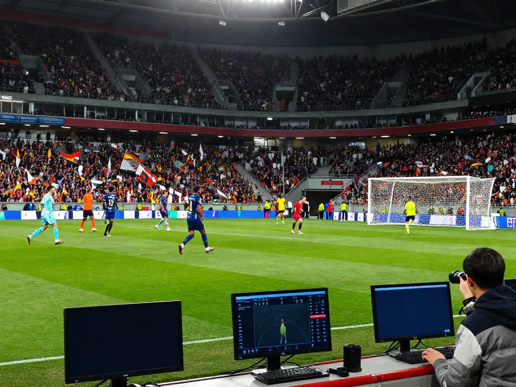 TOP10 นักเตะ featured in an exhilarating stadium scene highlighting players in action during a crucial match.