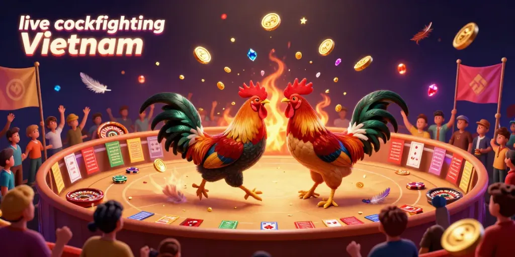 Hòa mình vào không khí sôi động của đấu gà trực tiếp tại Việt Nam, nơi mọi người phấn khích đặt cược vào trận chiến hấp dẫn.